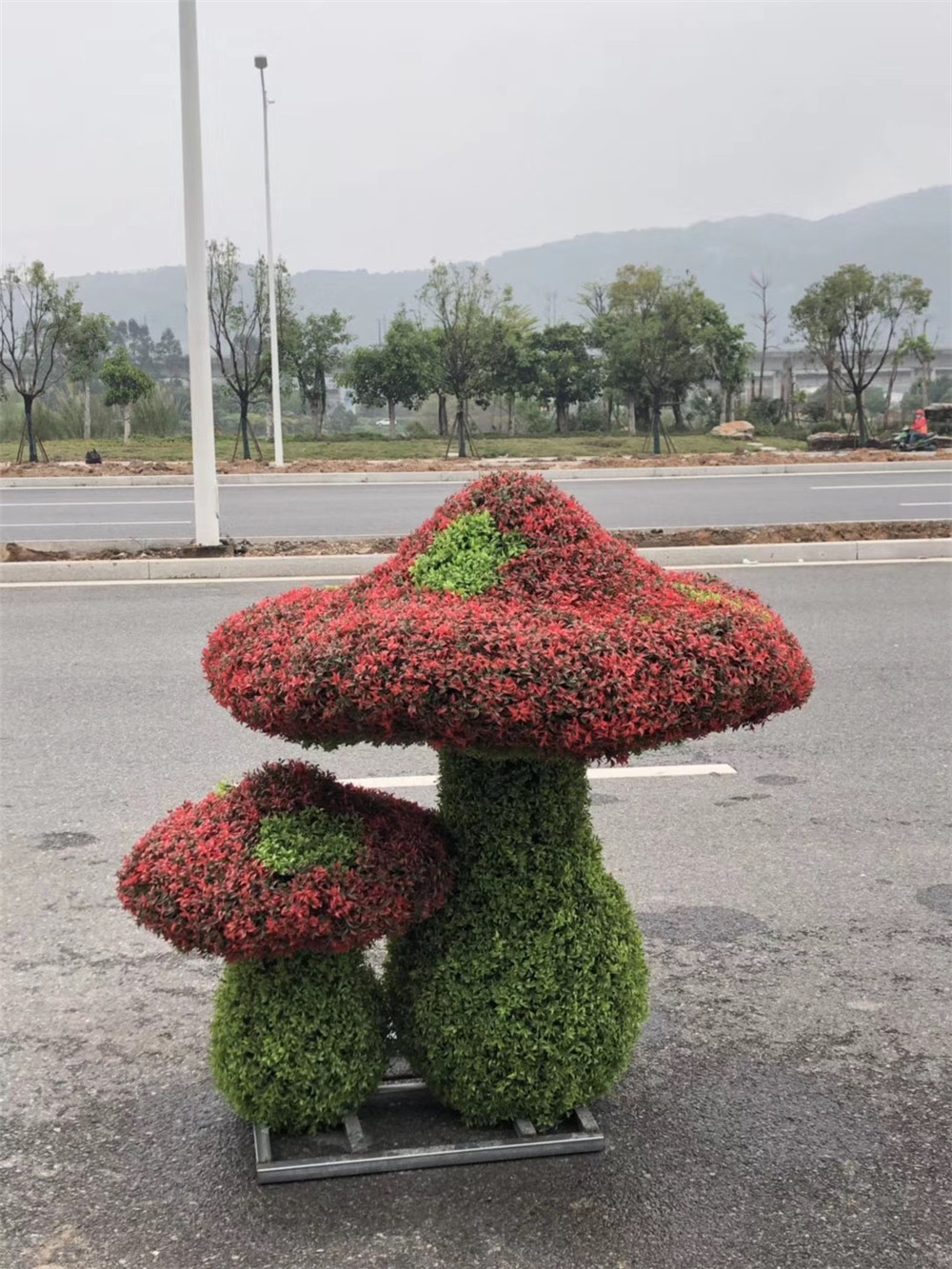 仿真綠雕